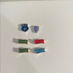 Origami Owl Military and Police Charm Set